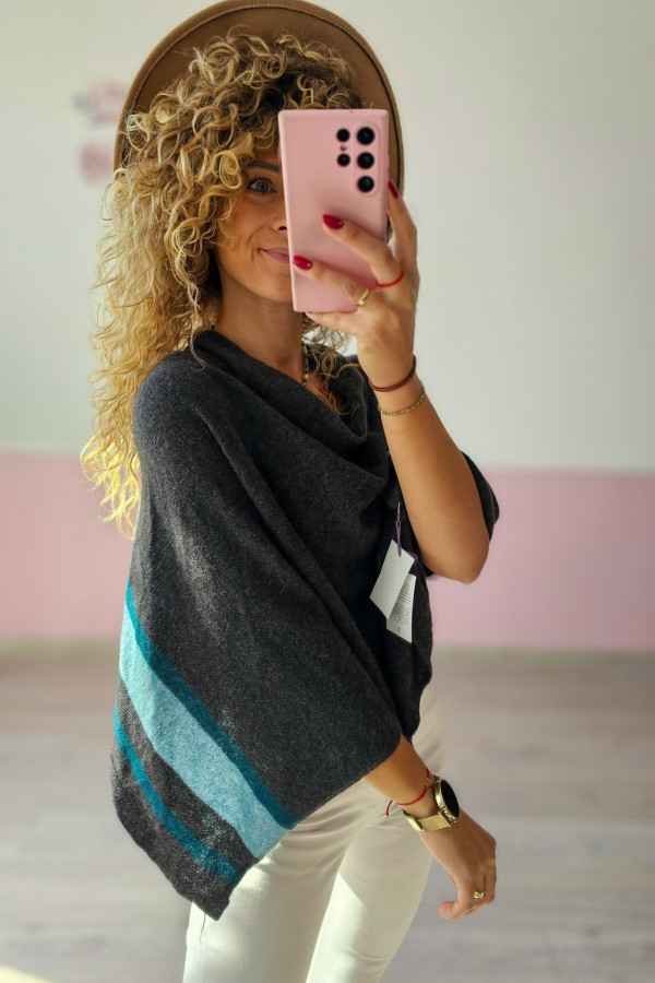 Poncho z kaszmiru BRORA – luksus made in Scotland