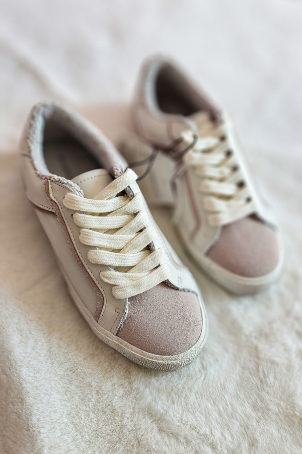 Damskie sneakersy beżowe – wygodne buty sportowe na co dzień 2