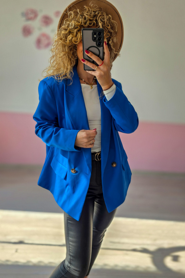 Chabrowa marynarka damska oversize