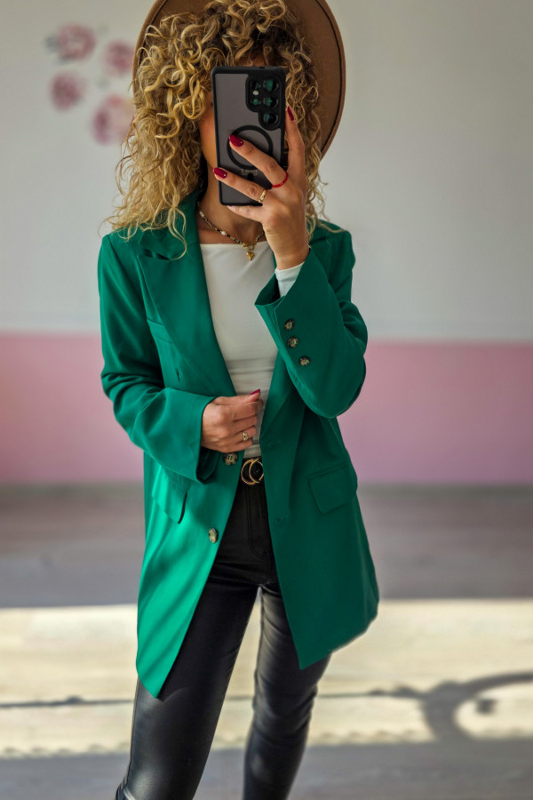 Zielona marynarka damska 3