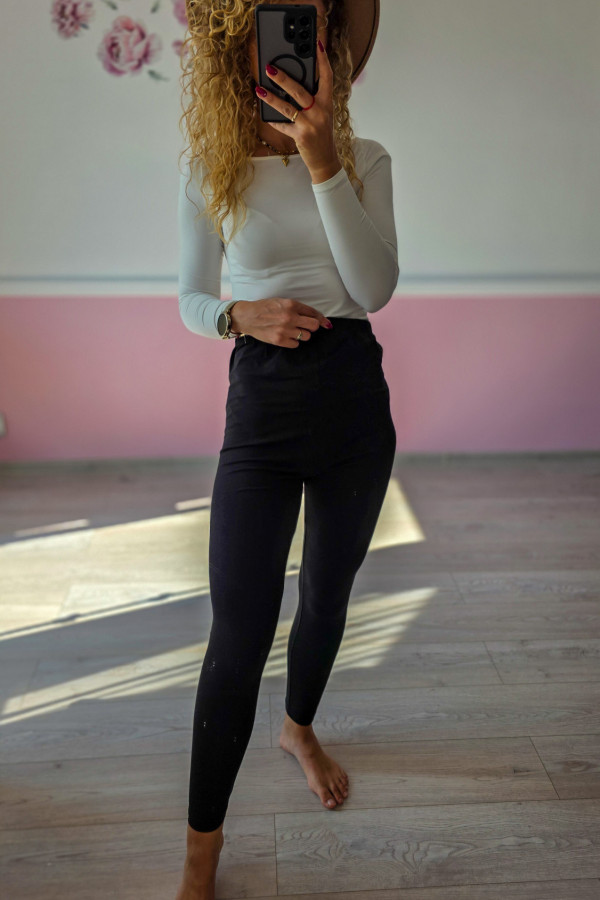 Czarne legginsy basic