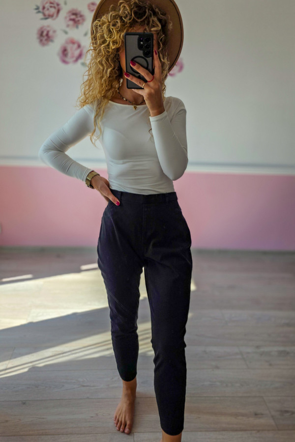 Czarne legginsy/ jegginsy damskie