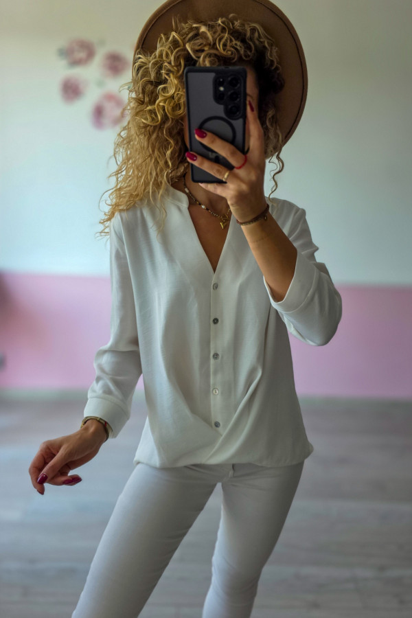 Biała koszula oversize 1