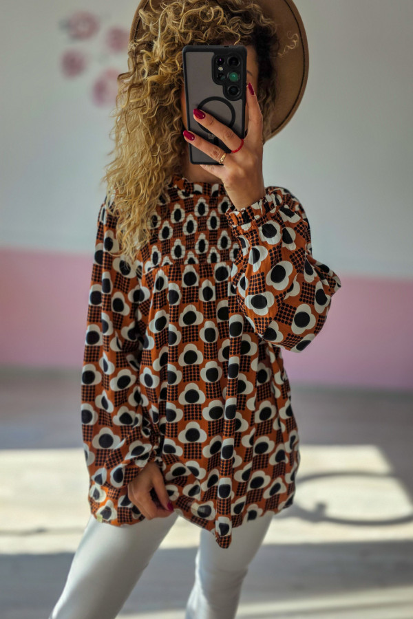 Wzorzysta bluzka boho 1