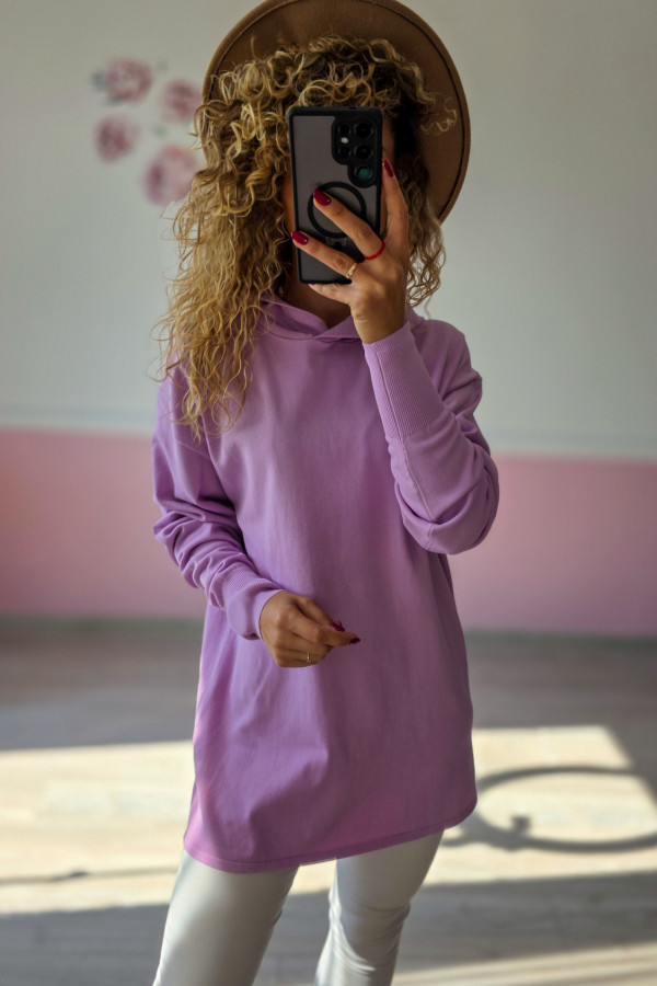 Fioletowa bluza oversize 1