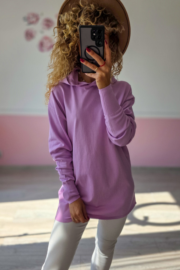 Fioletowa bluza oversize 2
