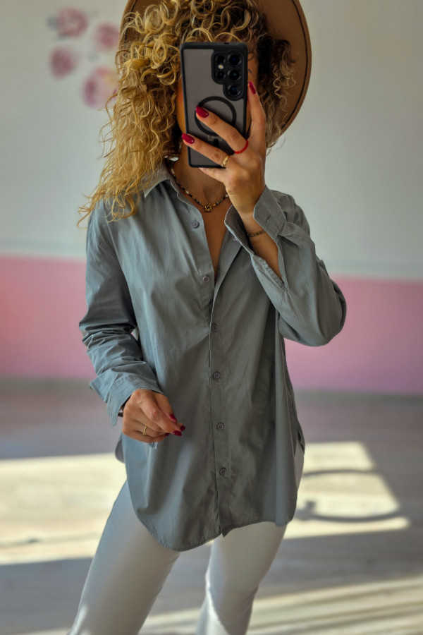 Szara koszula oversize