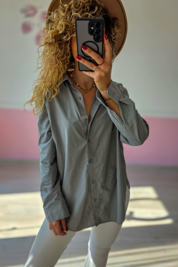 Szara koszula oversize 2