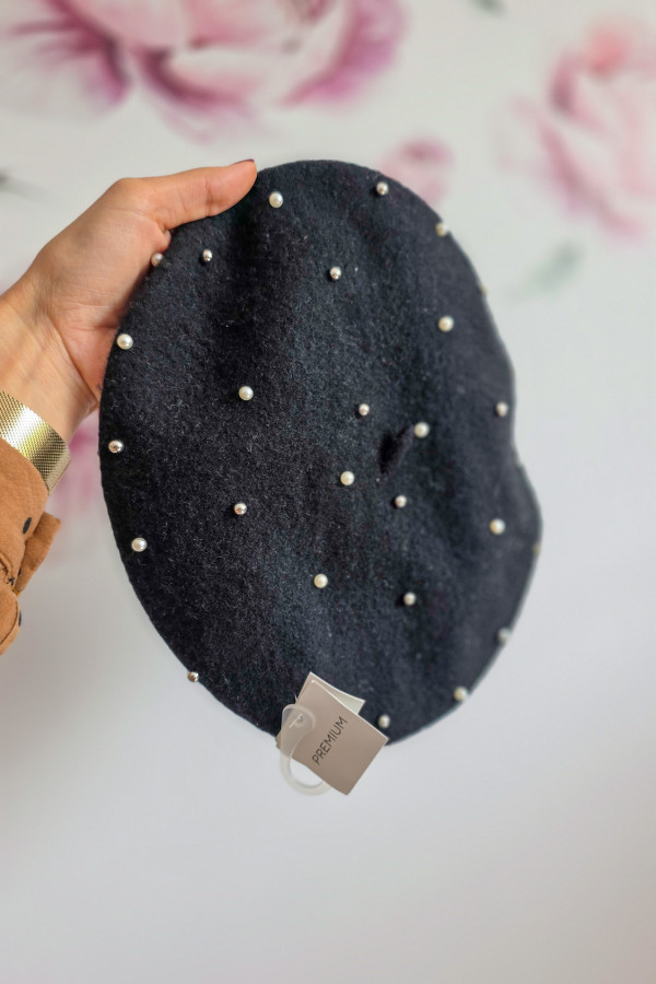 Dziewczęcy beret z perełkami – Reserved Premium