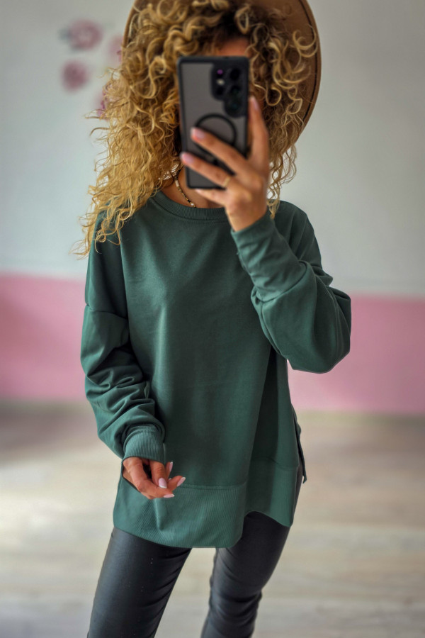 Zielona bluza basic – klasyka w wygodnym wydaniu 3