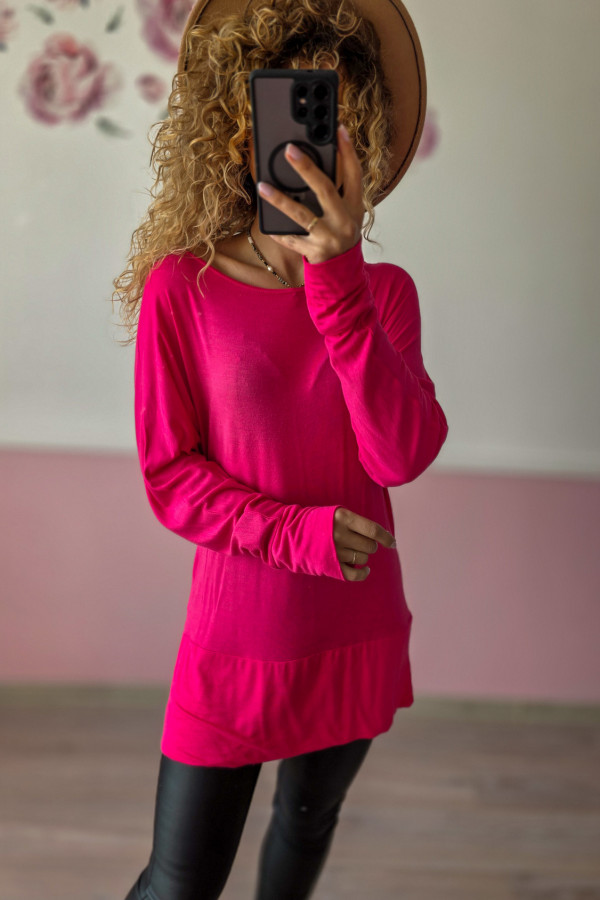 Różowa tunika basic L/XL