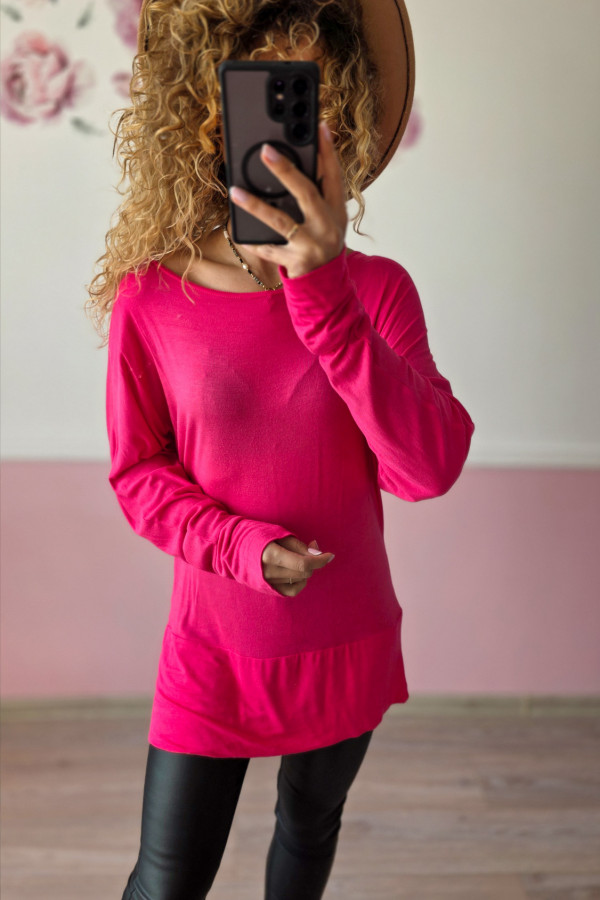 Różowa tunika basic L/XL 1