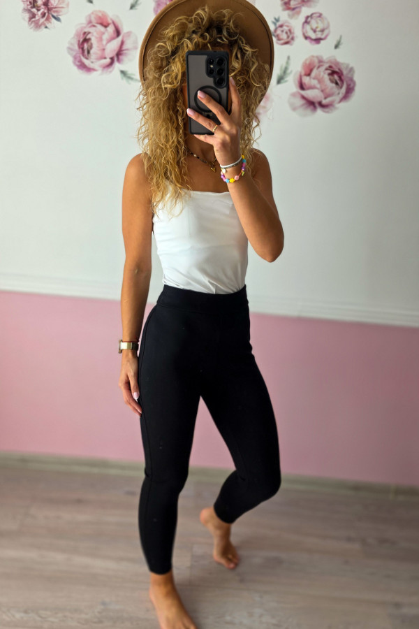Czarne legginsy basic 2