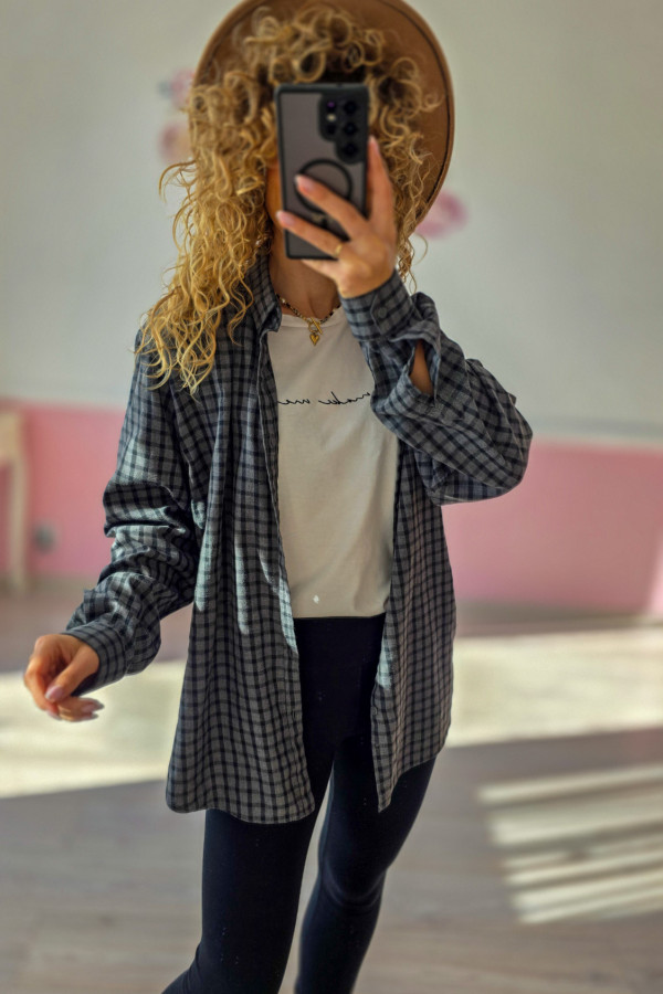 Koszula flanelowa męska oversize – idealna też dla kobiet 1