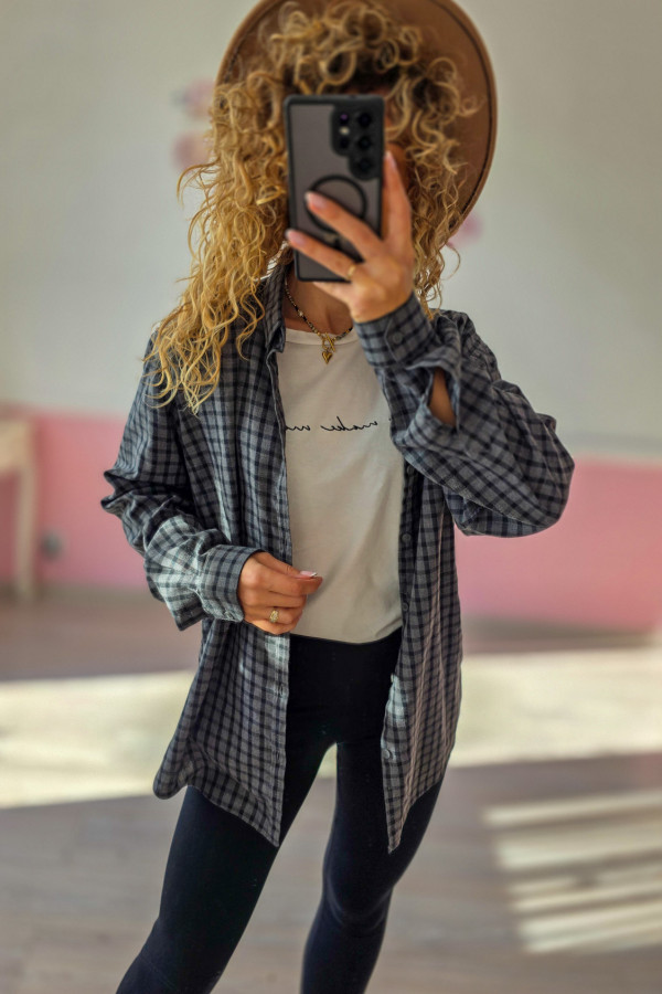 Koszula flanelowa męska oversize – idealna też dla kobiet 2