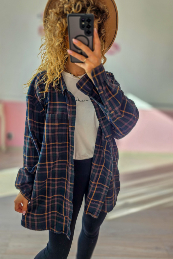 Koszula flanelowa męska oversize – idealna też dla kobiet