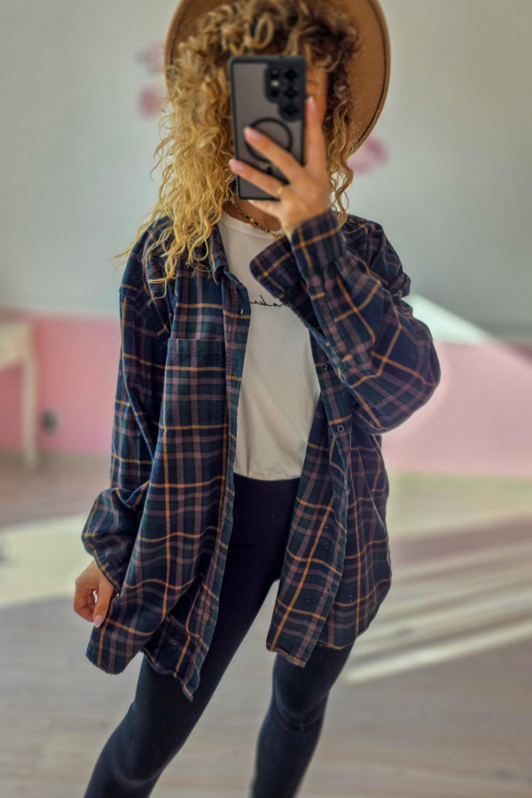 Koszula flanelowa męska oversize – idealna też dla kobiet 1