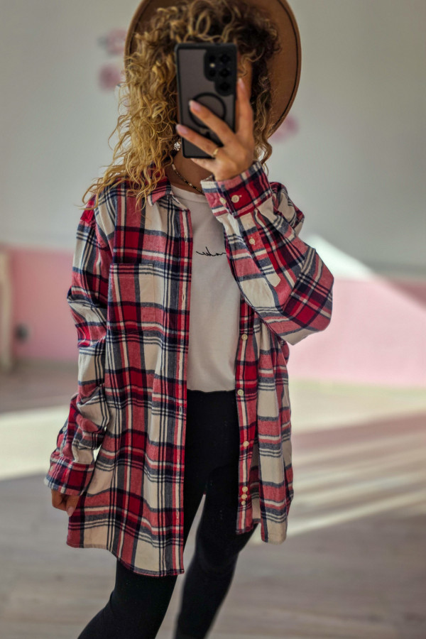 Koszula flanelowa męska oversize – idealna też dla kobiet