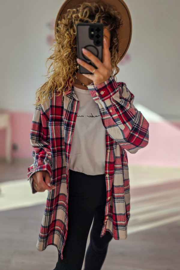 Koszula flanelowa męska oversize – idealna też dla kobiet 1