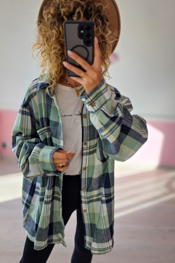 Koszula flanelowa męska oversize – idealna też dla kobiet