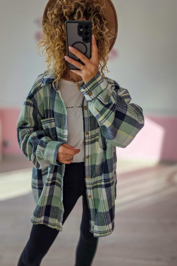 Koszula flanelowa męska oversize – idealna też dla kobiet 1