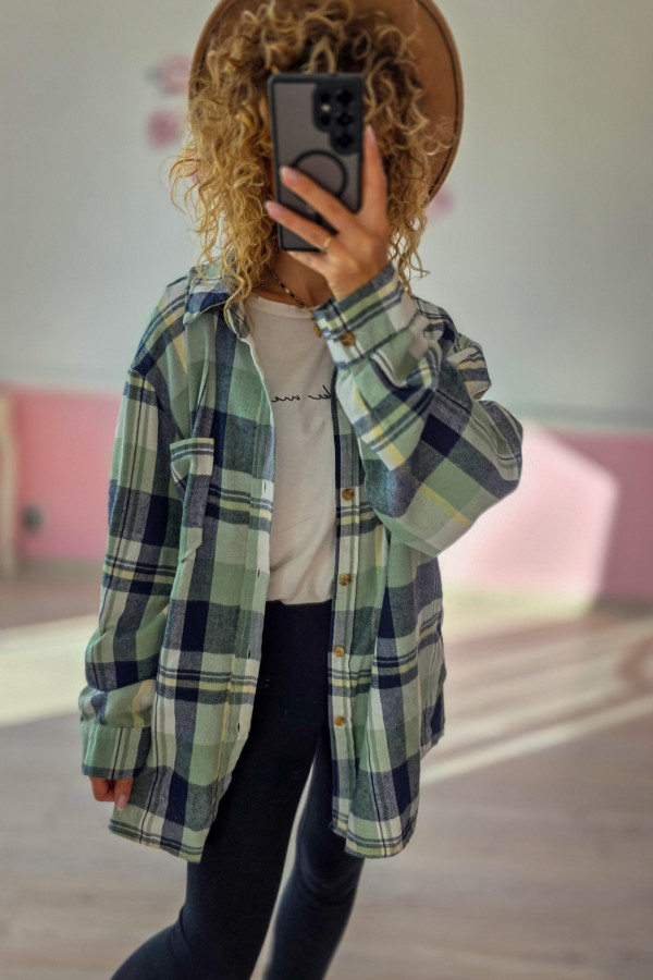 Koszula flanelowa męska oversize – idealna też dla kobiet 2