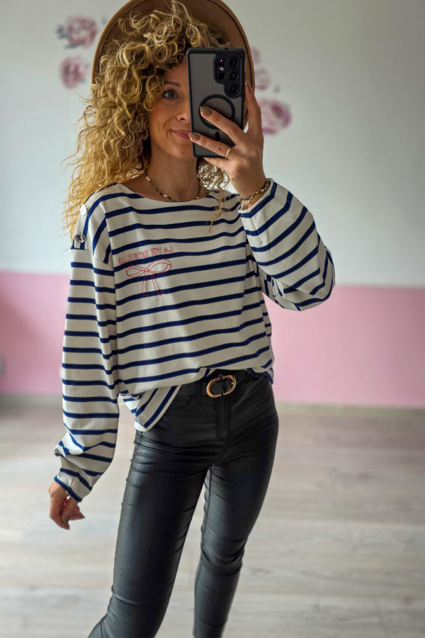 Bluza w paski w stylu marynarskim – La Vie Est Belle 2