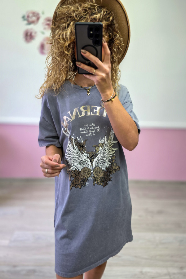 Sukienka / tunika z nadrukiem – 100% bawełna 1