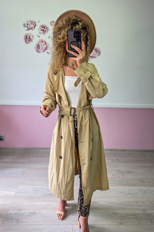 Trencz beżowy damski “City Muse” 1